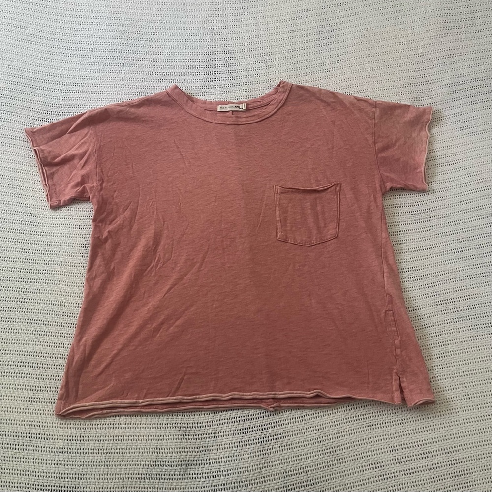 Rag & Bone Pink Pocket Tee